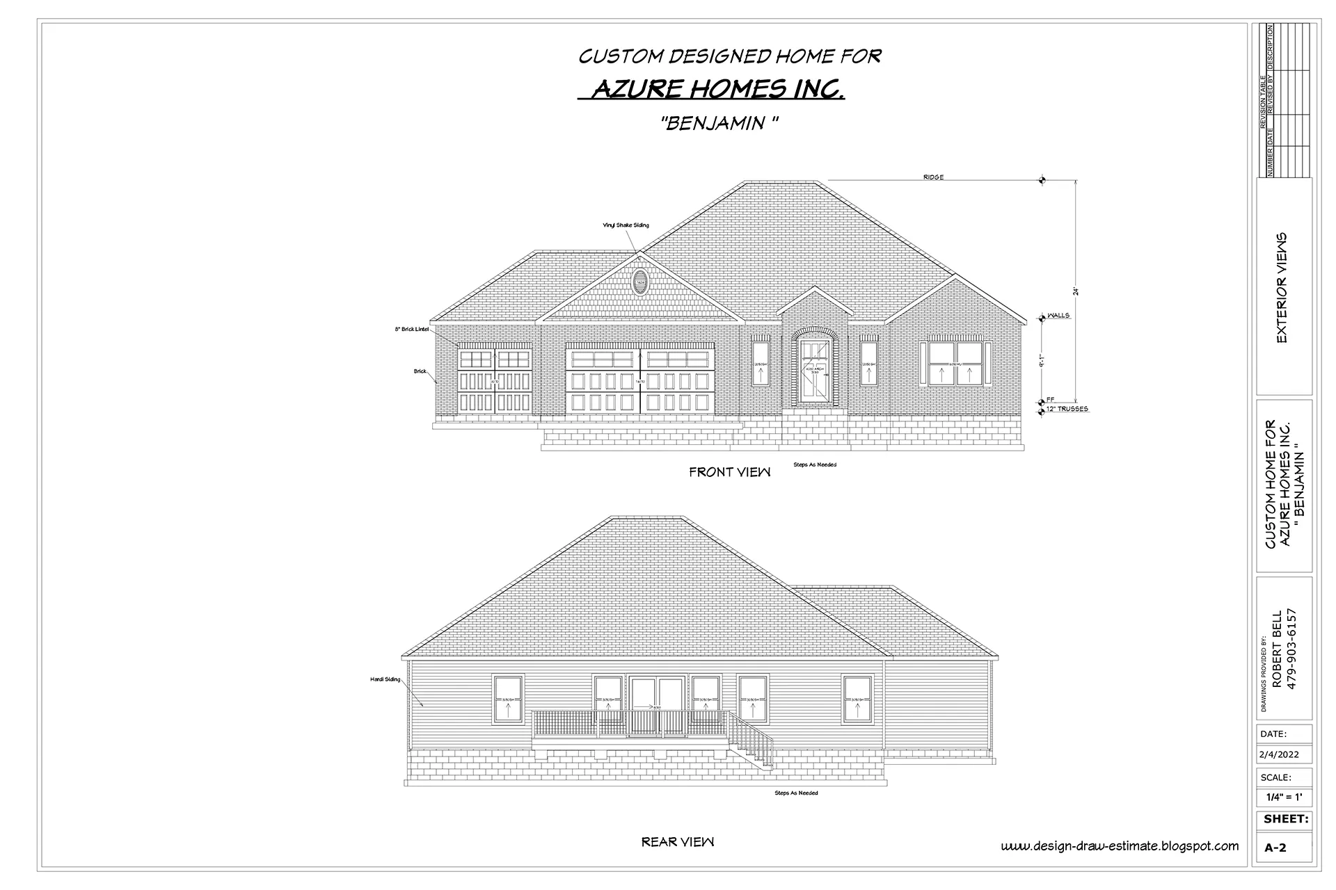 Azure Homes Benjamin Plan